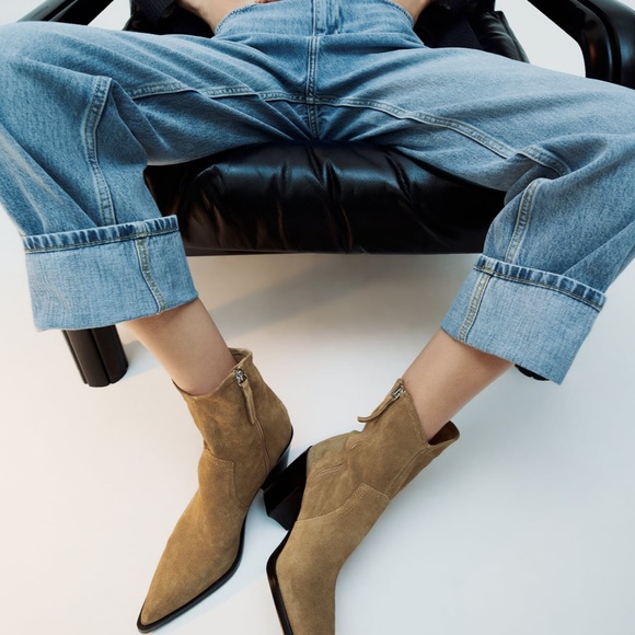 Heeled cowboy ankle boots - Zara - 6.5 - Picture 3 of 5